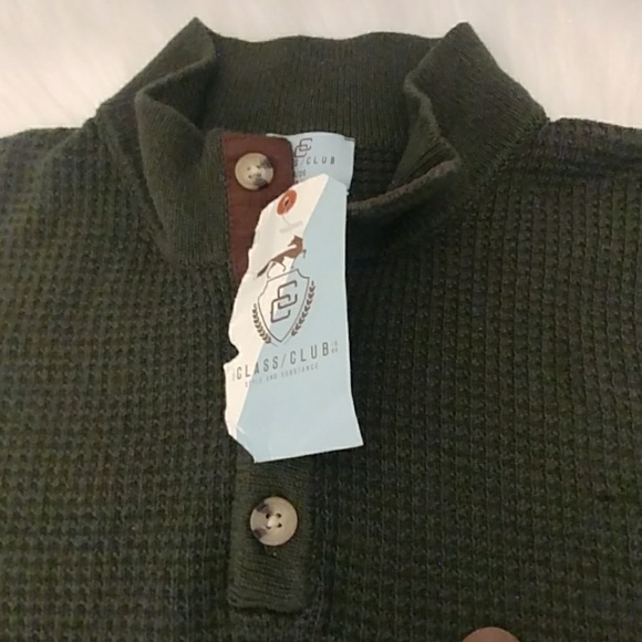 Class Club Olive Henley Shirt- Size 18/20 - Picture 7 of 8